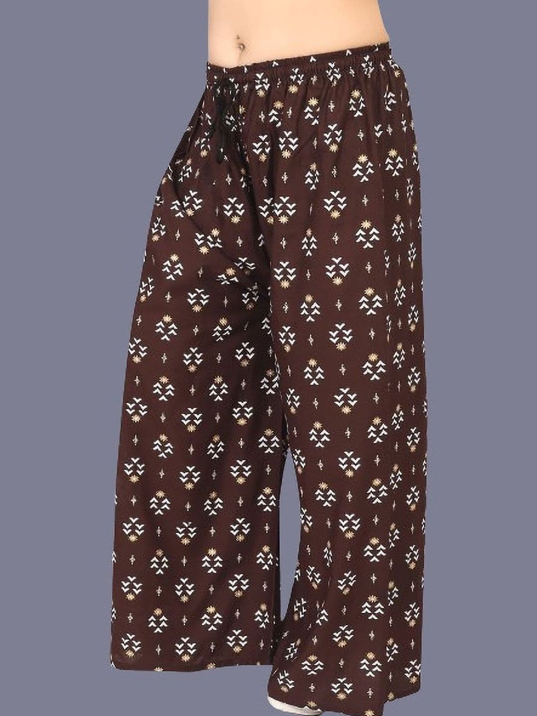 BINISH Women Ethnic Motifs Printed Chambray Ethnic Palazzos - view 1