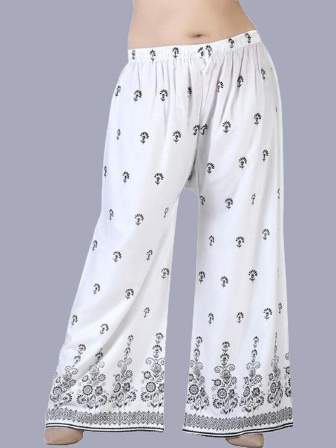 BINISH Women Ethnic Motifs Printed Chambray Ethnic Palazzos - view 1