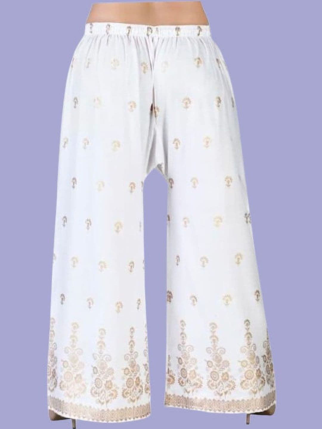 BINISH Women Ethnic Motifs Printed Chambray Ethnic Palazzos - view 1