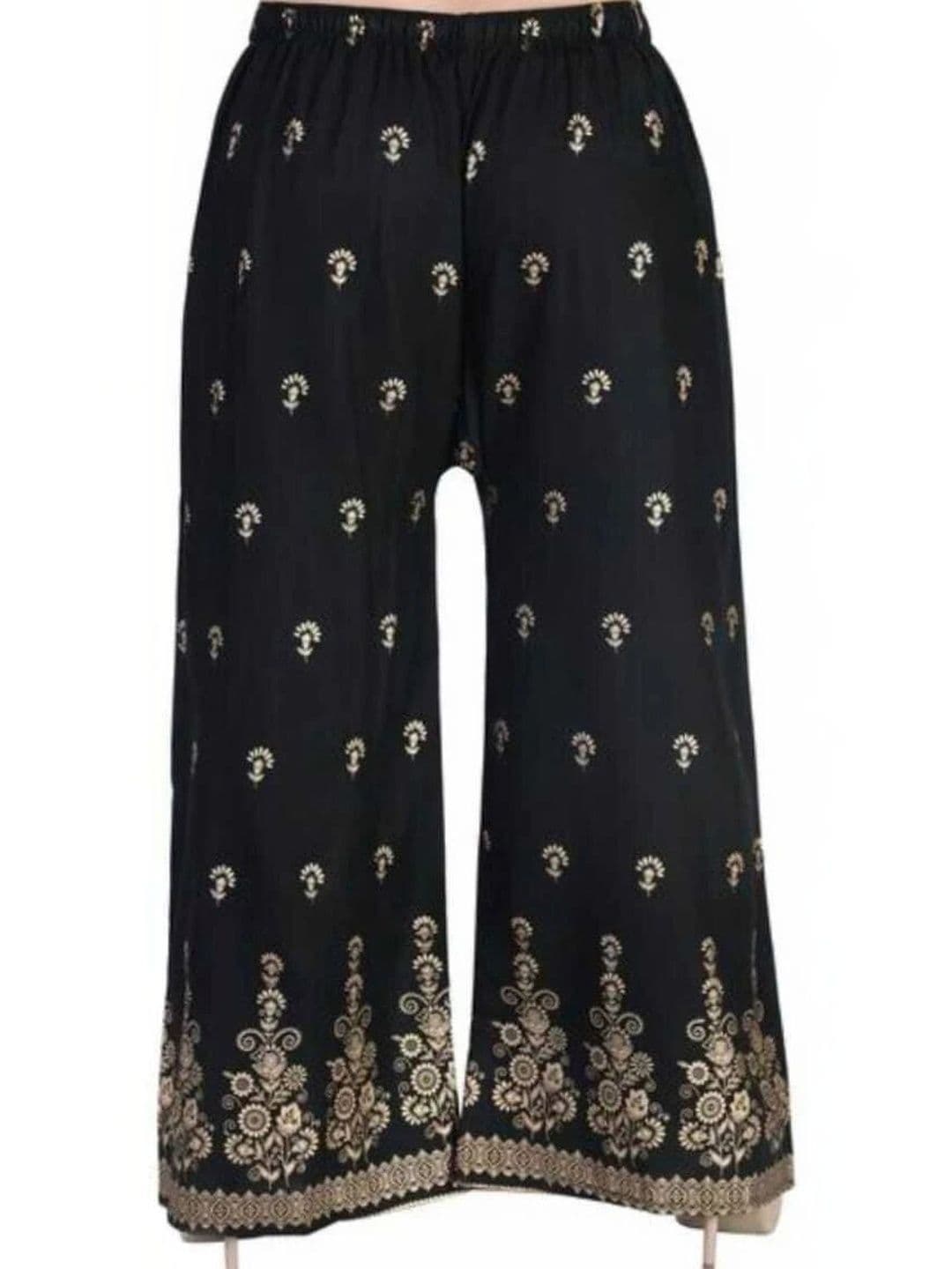 BINISH Women Ethnic Motifs Printed Chambray Ethnic Palazzos - view 1