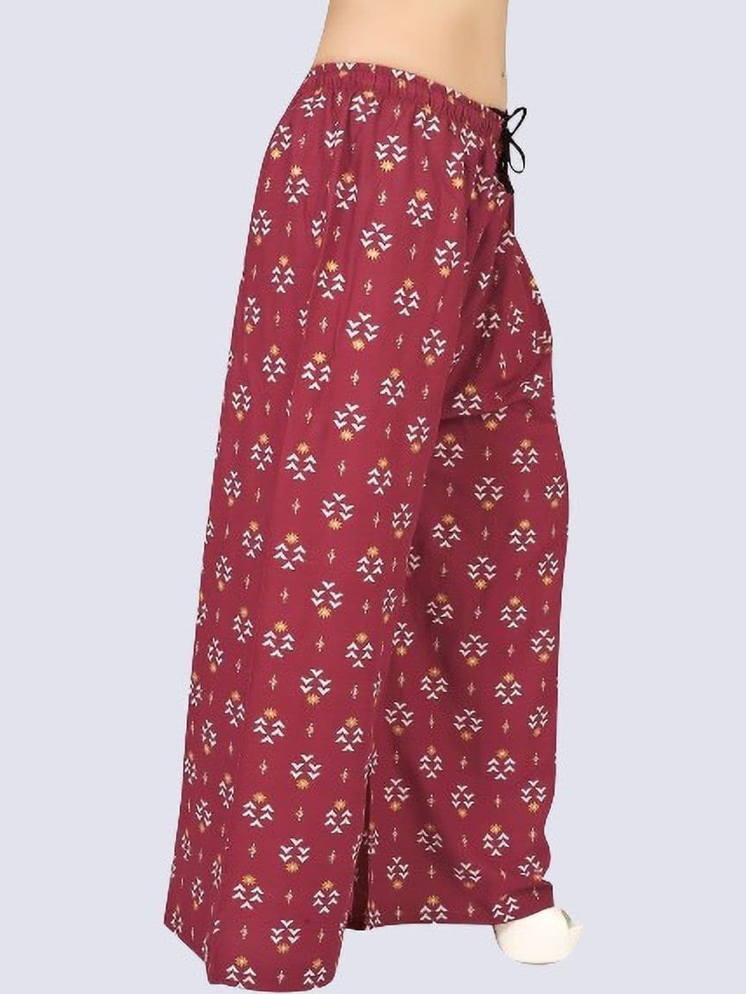 BINISH Women Ethnic Motifs Printed Chambray Ethnic Palazzos - view 1