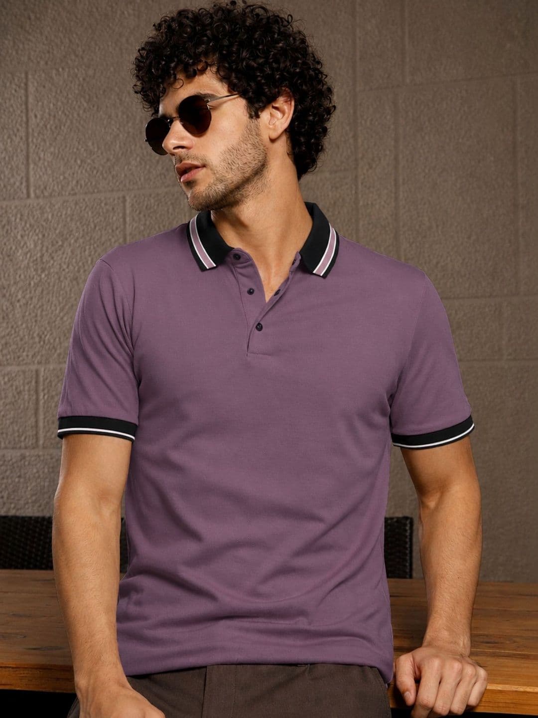 Maniac Men Polo Collar T-shirt - view 1