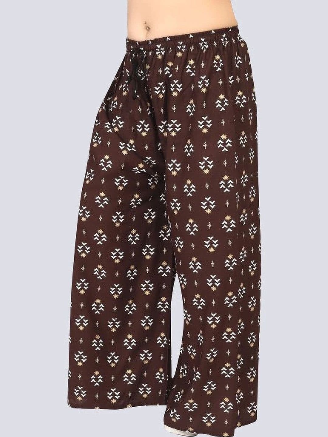BINISH Women Ethnic Motifs Printed Chambray Ethnic Palazzos - view 1