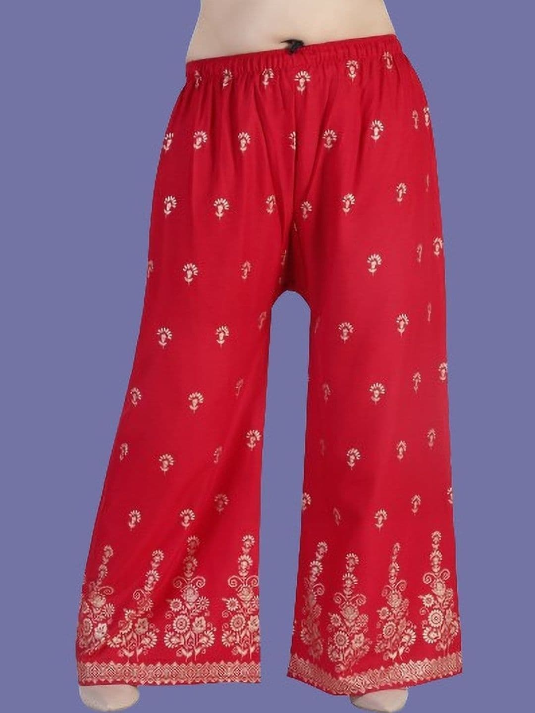 BINISH Women Ethnic Motifs Printed Chambray Ethnic Palazzos - view 1