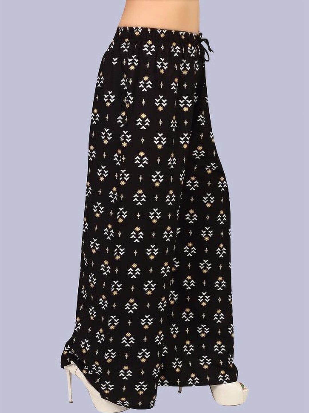 BINISH Women Printed Chambray Ethnic Palazzos - view 1