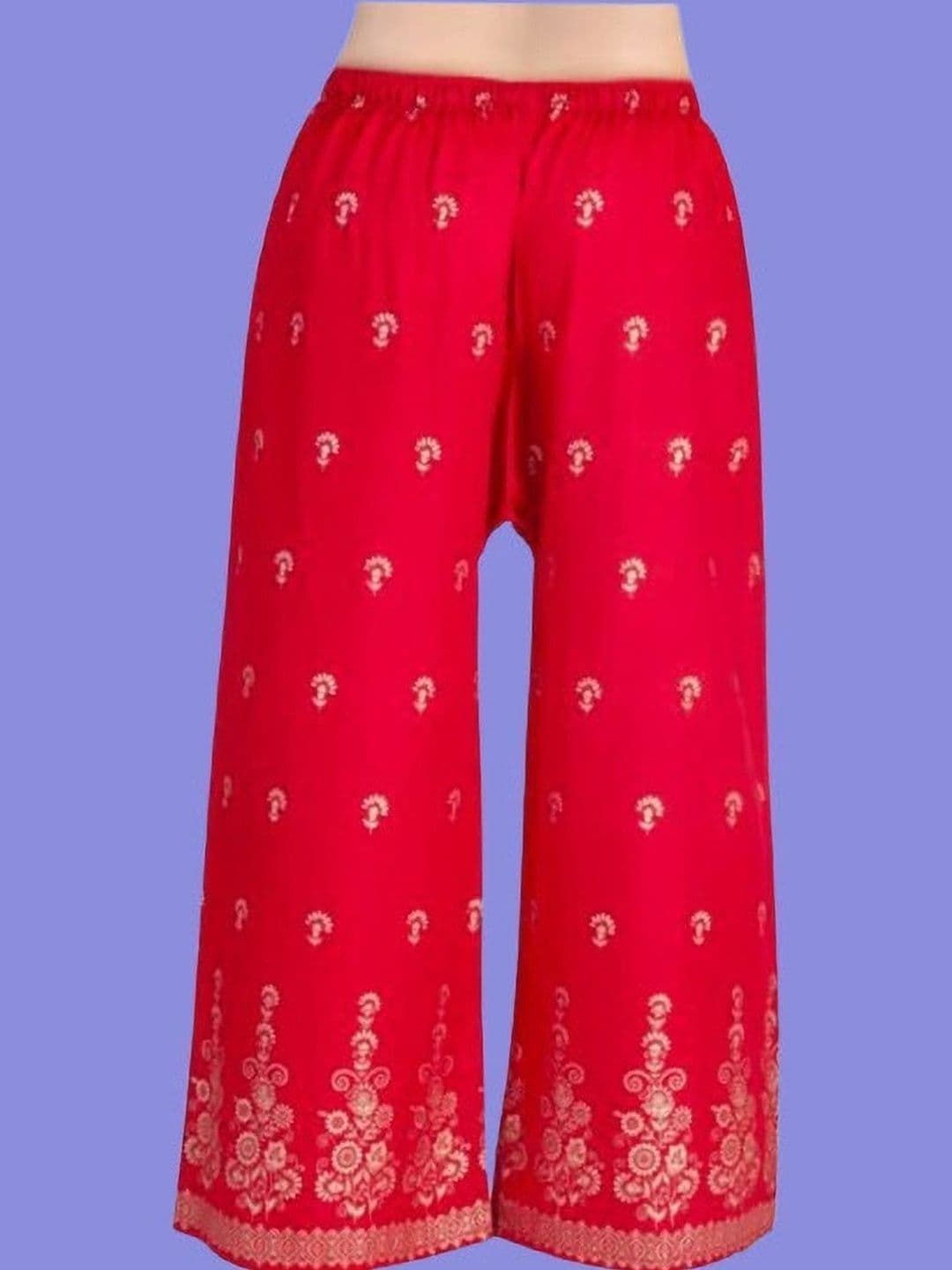 BINISH Women Ethnic Motifs Printed Chambray Ethnic Palazzos - view 1