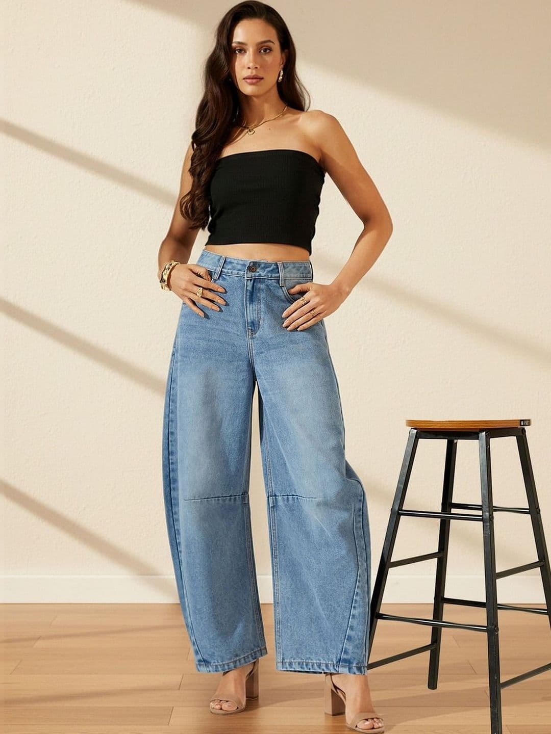 Miss Chase Women High-Rise Light Fade Jeans - view 1