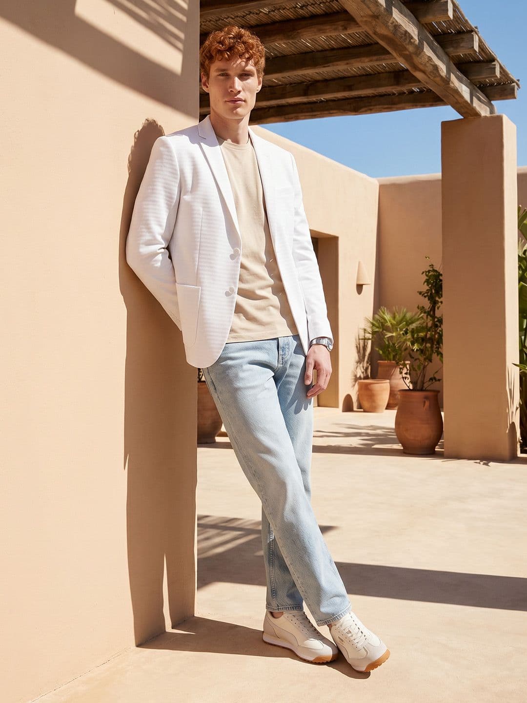Mast & Harbour Notched Lapel Single-Breasted Casual Blazer - view 1