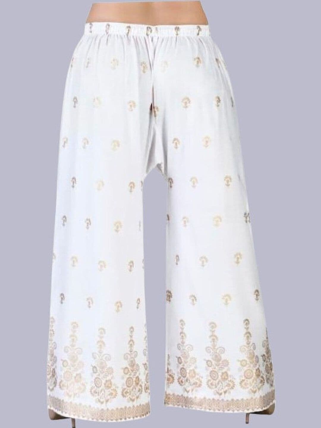 BINISH Women Ethnic Motifs Printed Chambray Ethnic Palazzos - view 1
