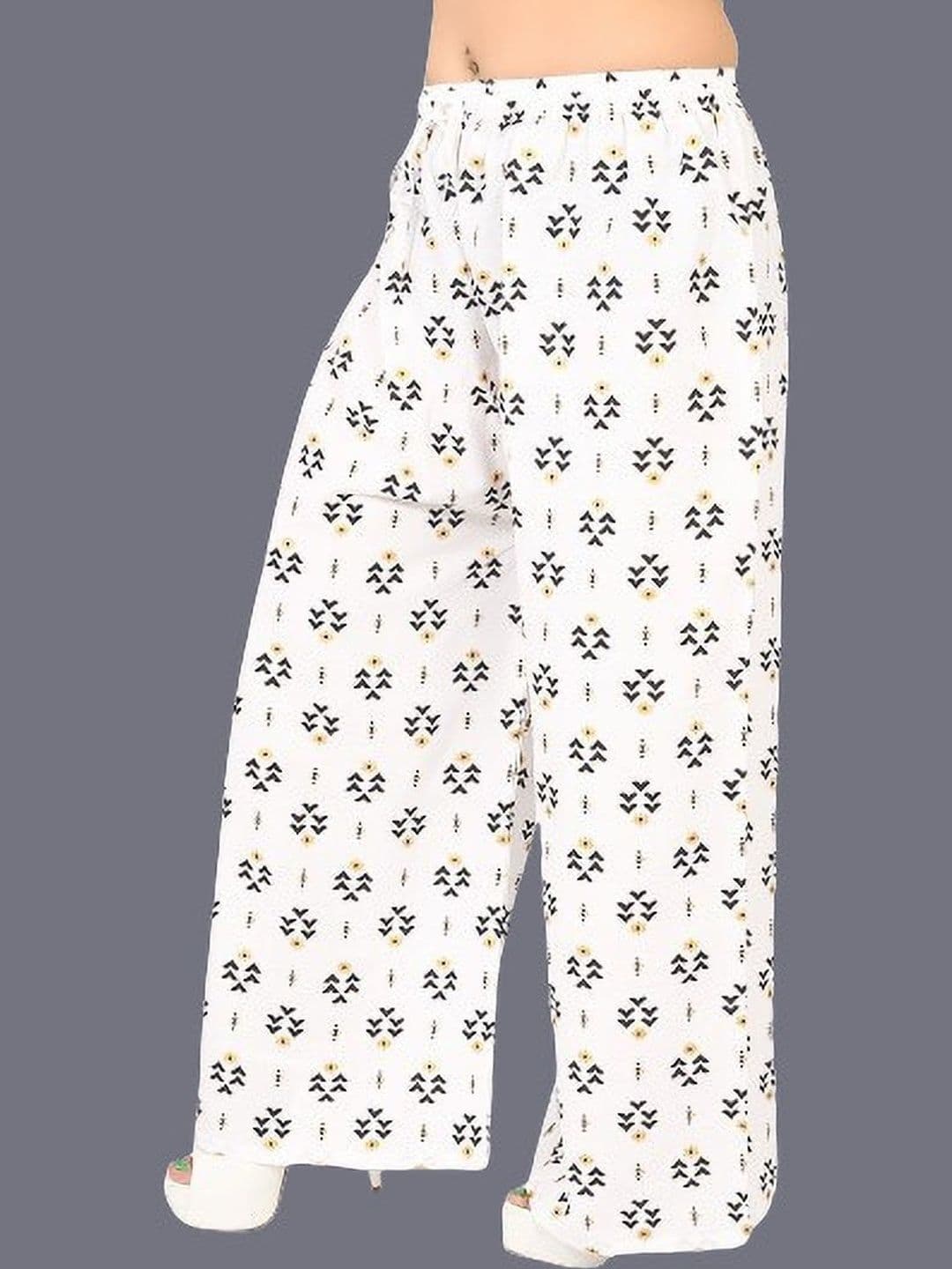 BINISH Women Printed Chambray Ethnic Palazzos - view 1
