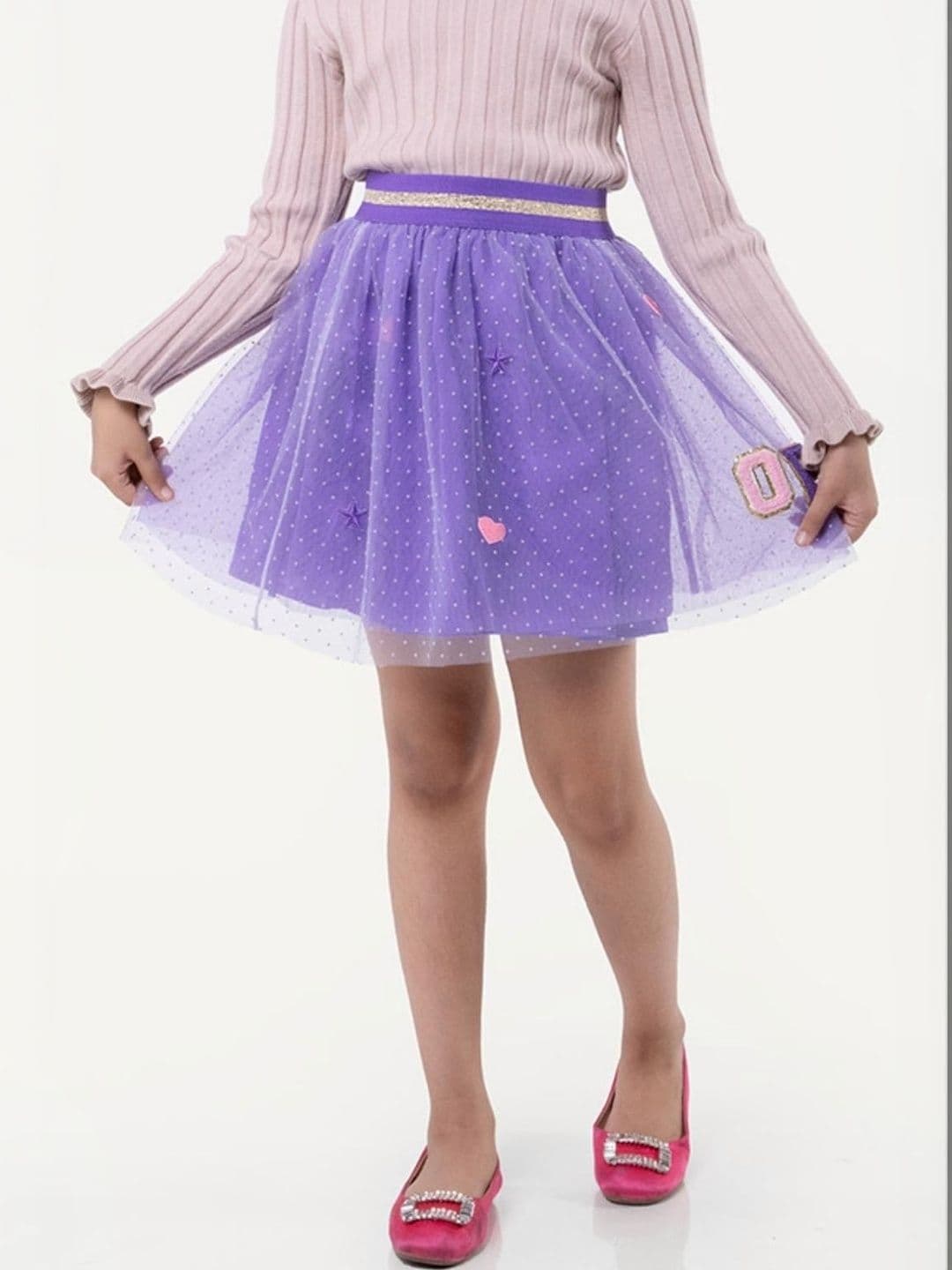 One Friday Girls Tulle Above Knee Flared Skirt - view 1