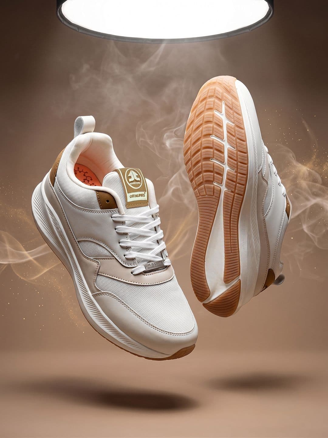 OFF LIMITS Men White Mesh Running Sports Shoes - view 1