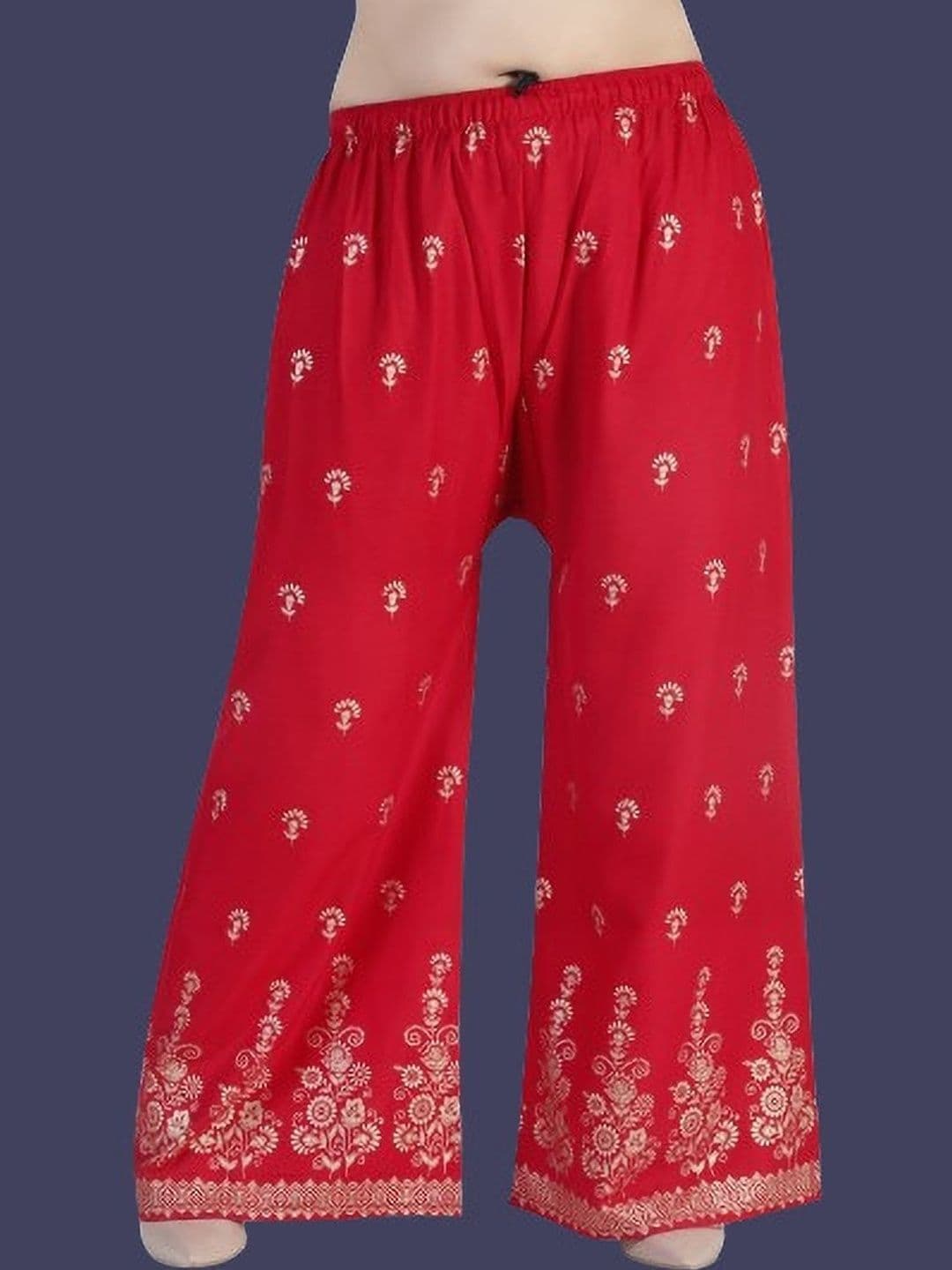 BINISH Women Ethnic Motifs Printed Chambray Ethnic Palazzos - view 1