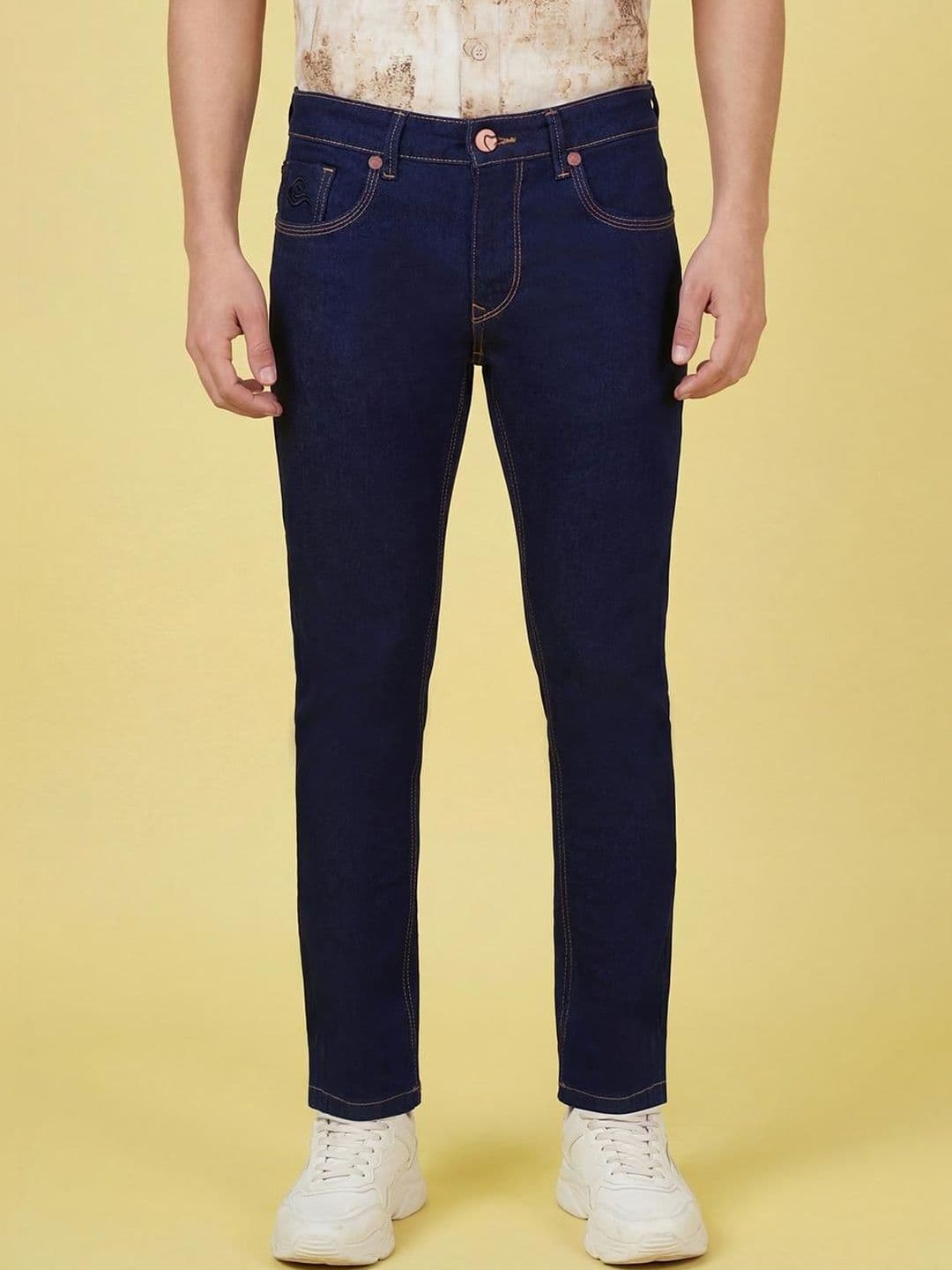 Being Human Men Cropped Tapered Fit Mid-Rise Jeans - view 1