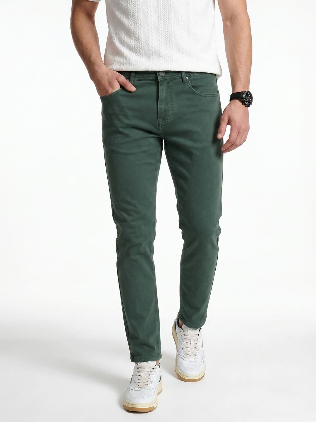 Integriti Men Coloured Slim Fit Stretchable Jeans - view 1