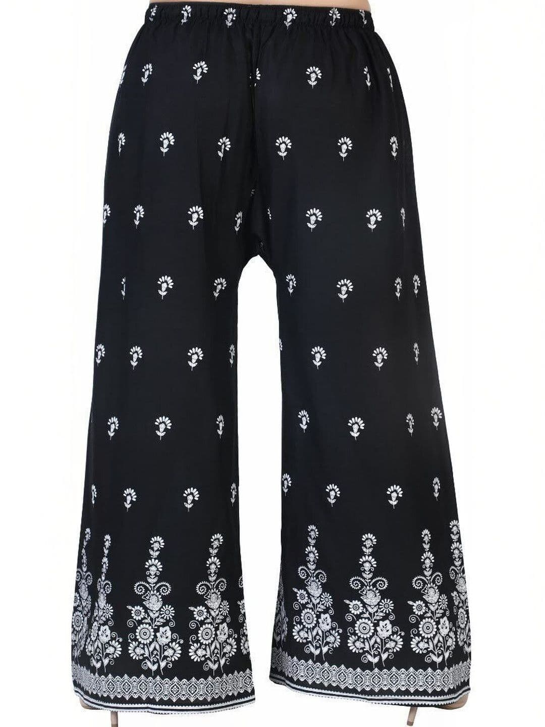BINISH Women Ethnic Motifs Printed Chambray Ethnic Palazzos - view 1