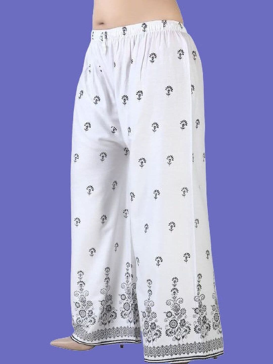 BINISH Women Ethnic Motifs Printed Chambray Ethnic Palazzos - view 1