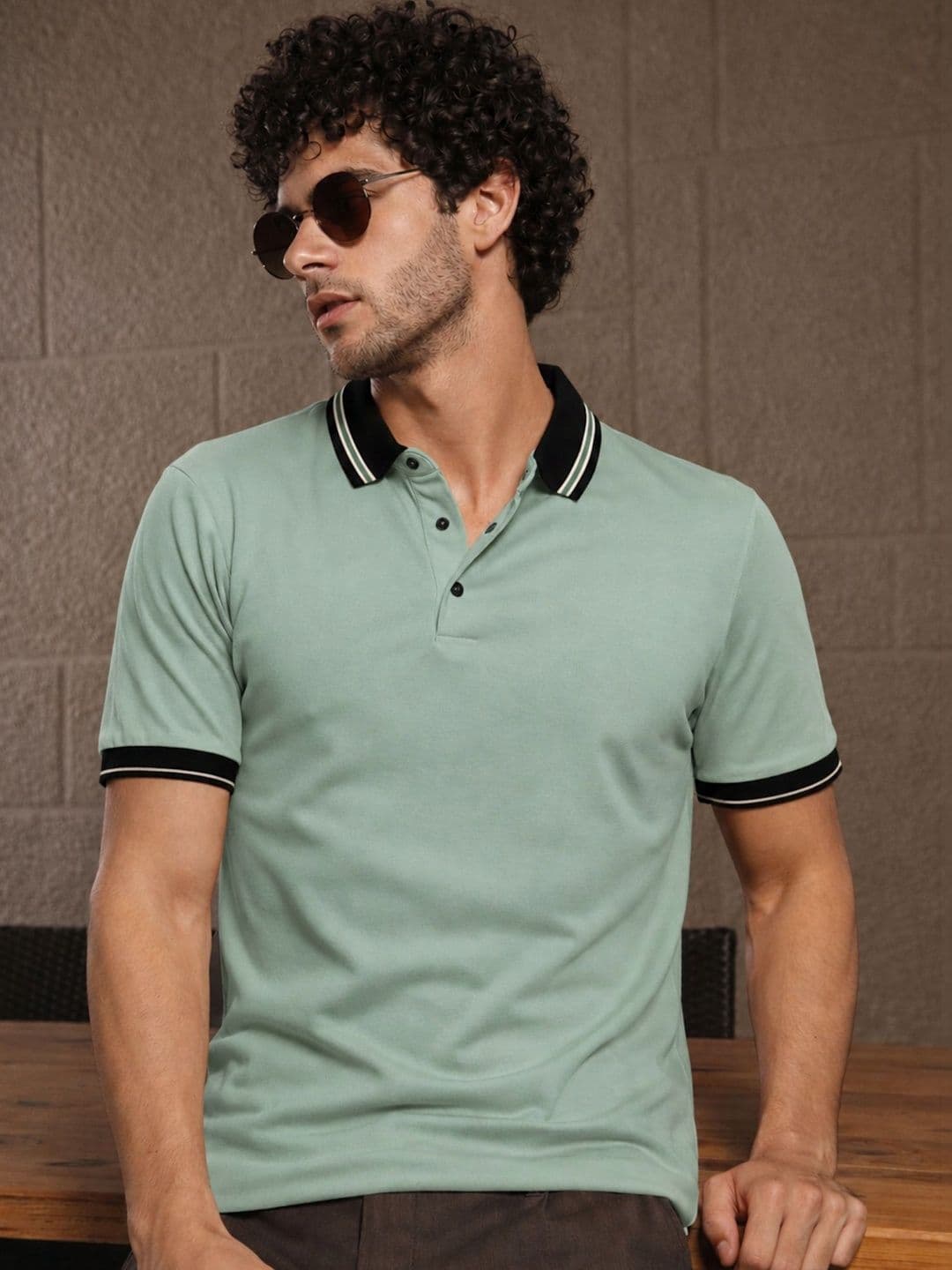 Maniac Men Polo Collar T-shirt - view 1