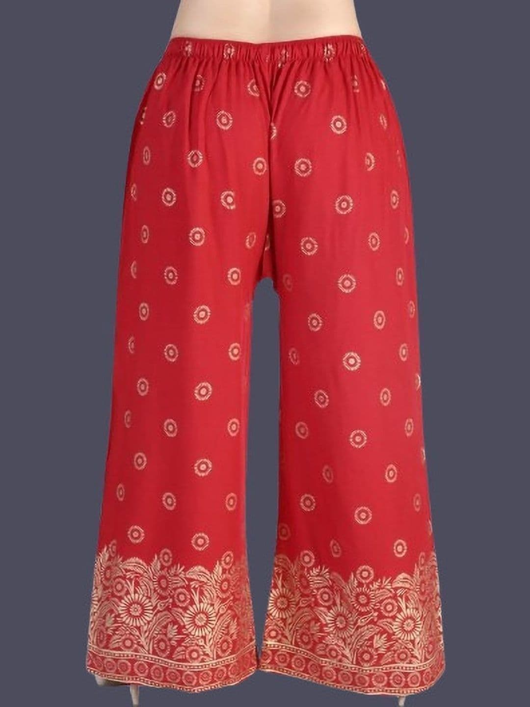 BINISH Women Ethnic Motifs Printed Chambray Ethnic Palazzos - view 1
