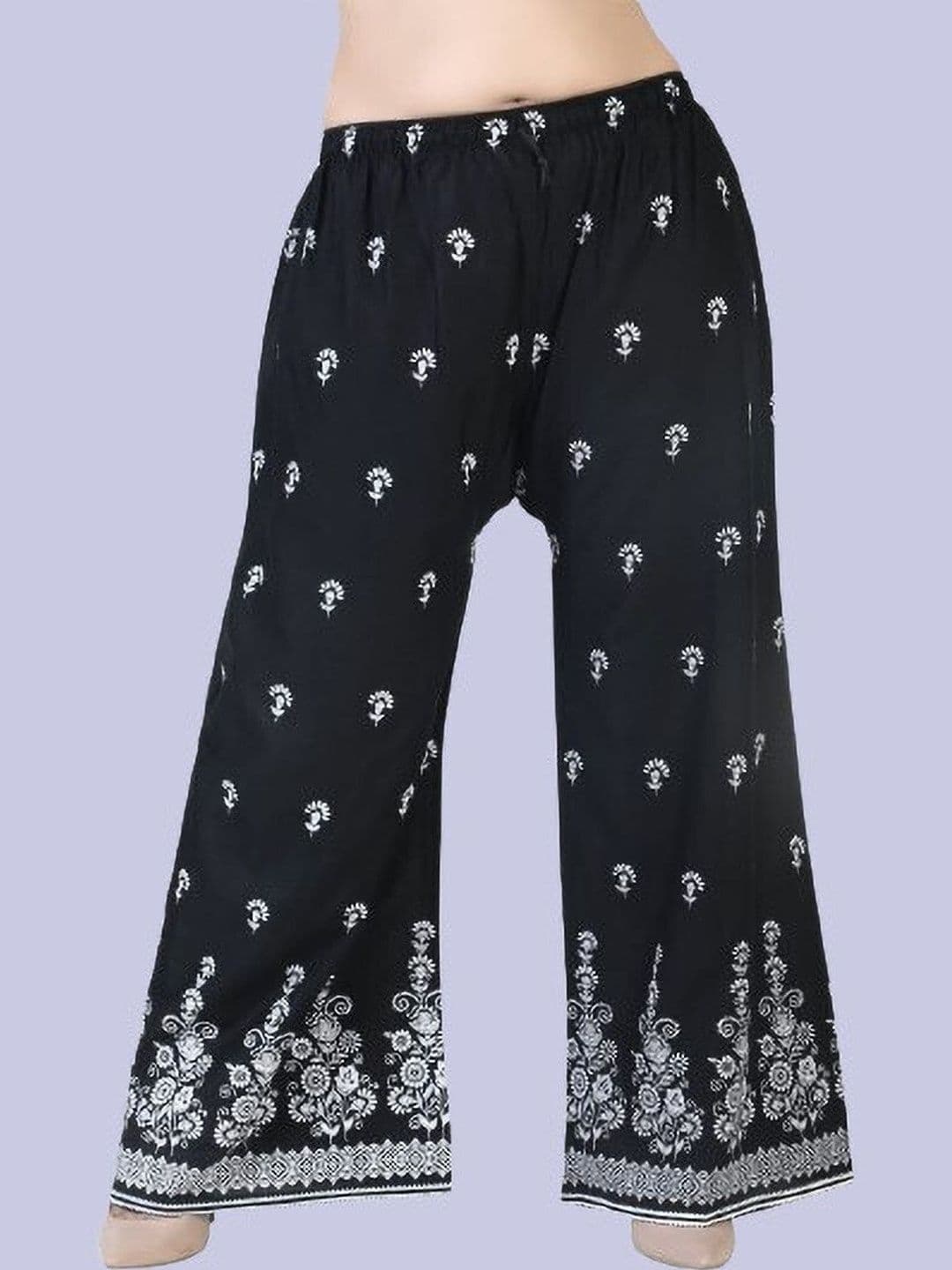 BINISH Women Ethnic Motifs Printed Chambray Ethnic Palazzos - view 1