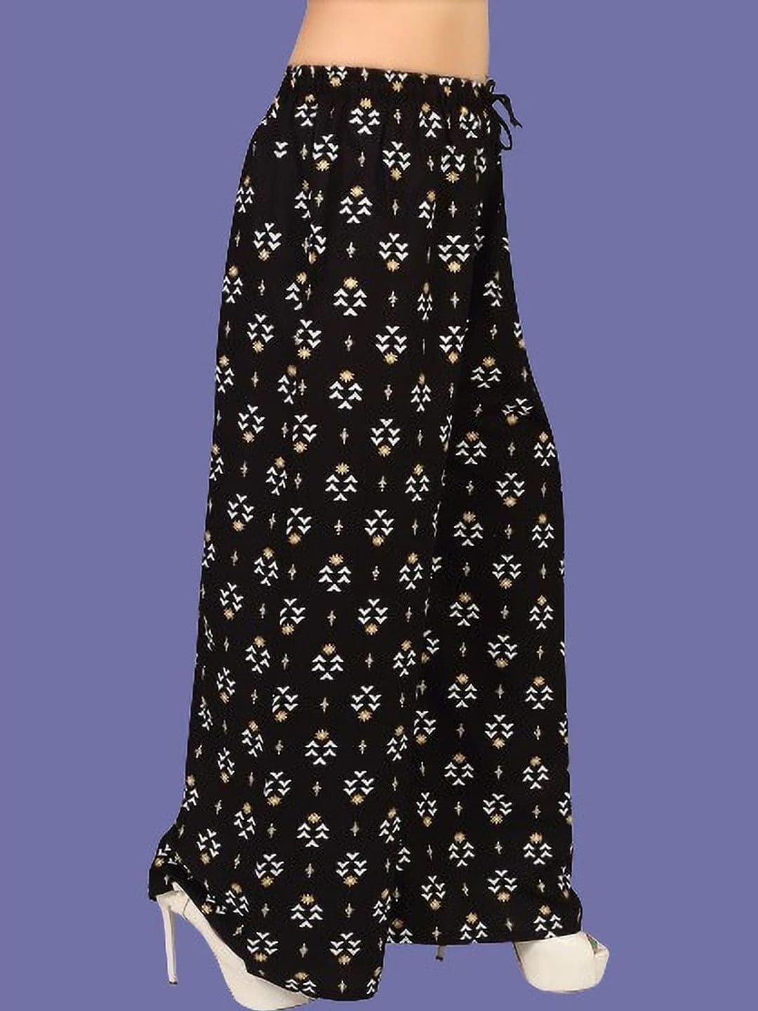 BINISH Women Ethnic Motifs Printed Chambray Ethnic Palazzos - view 1