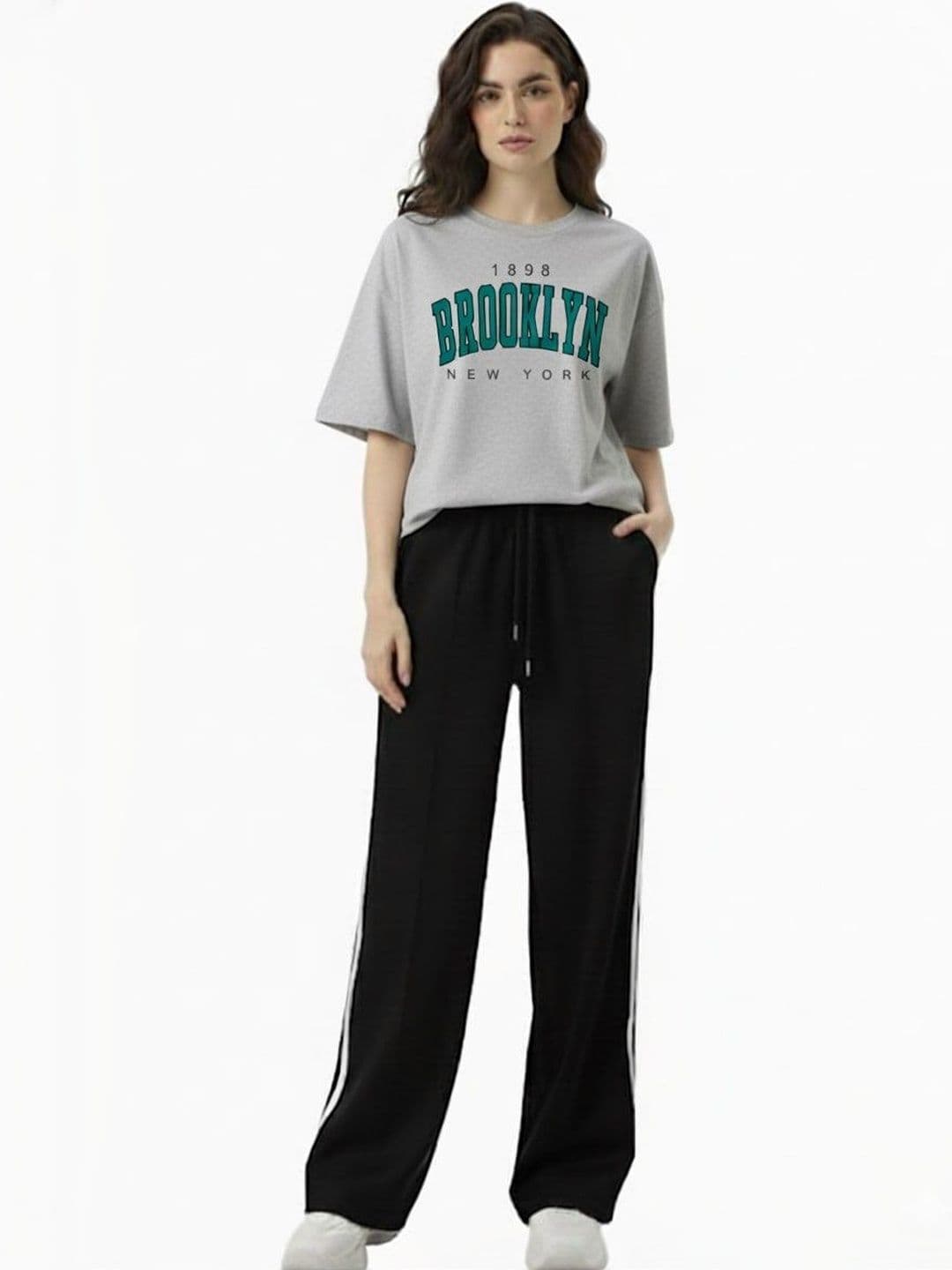 MYO Women Printed T-shirt with Trousers - view 1