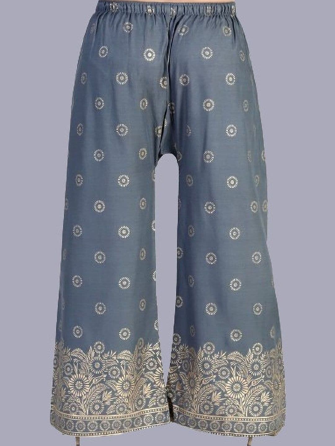 BINISH Women Ethnic Motifs Printed Chambray Ethnic Palazzos - view 1