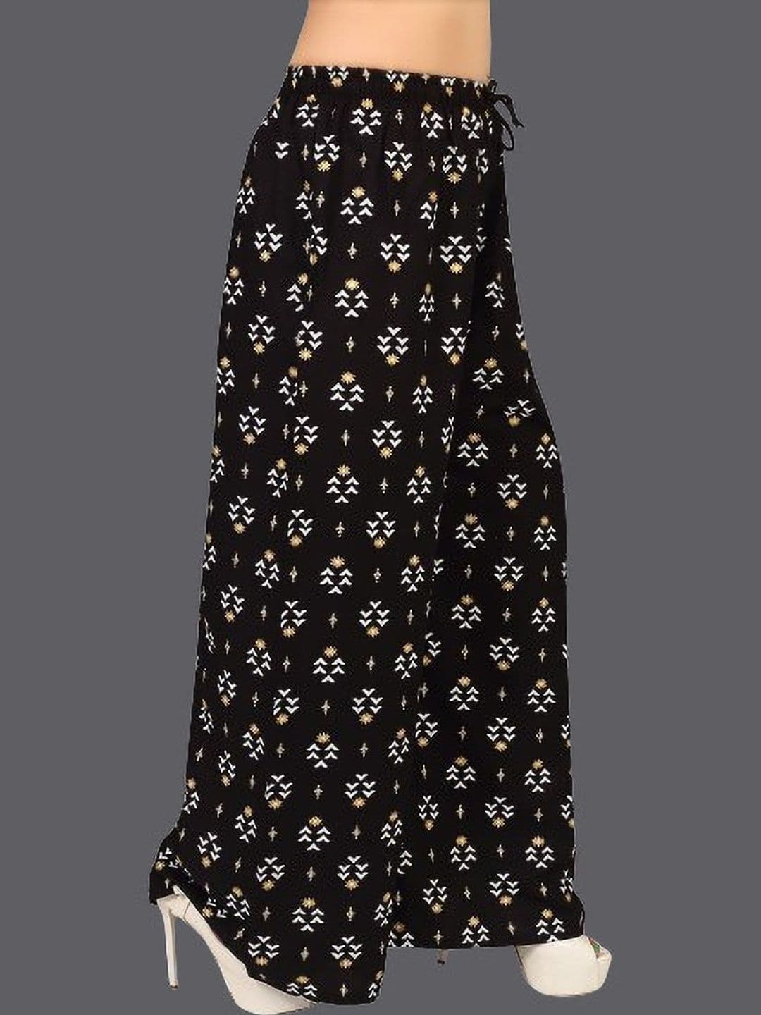 BINISH Women Ethnic Motifs Printed Chambray Ethnic Palazzos - view 1