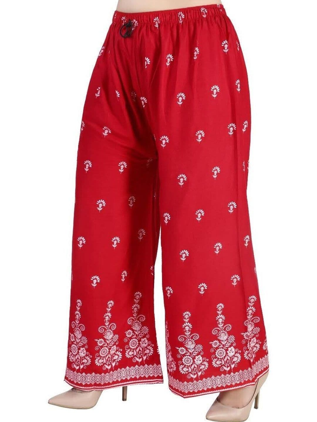 BINISH Women Ethnic Motifs Printed Chambray Ethnic Palazzos - view 1