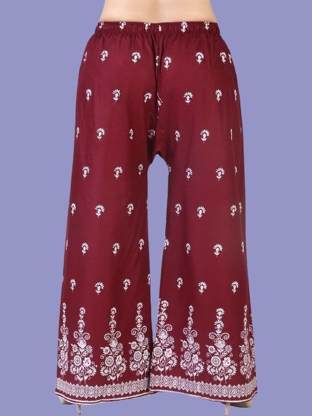 BINISH Women Ethnic Motifs Printed Chambray Ethnic Palazzos - view 1