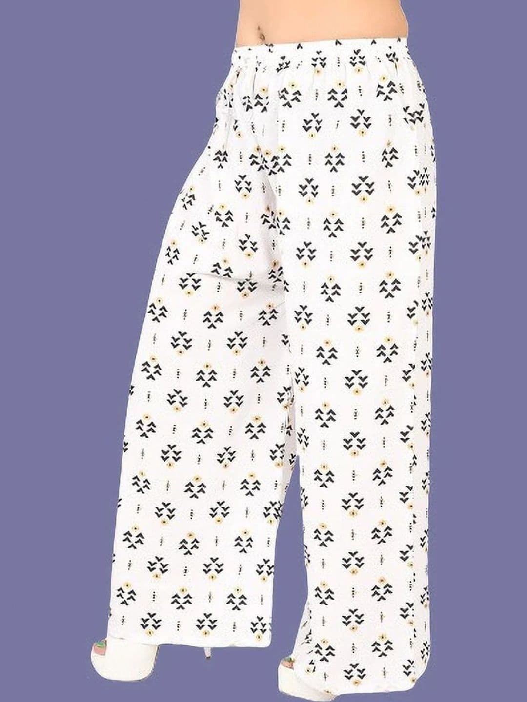 BINISH Women Printed Chambray Ethnic Palazzos - view 1