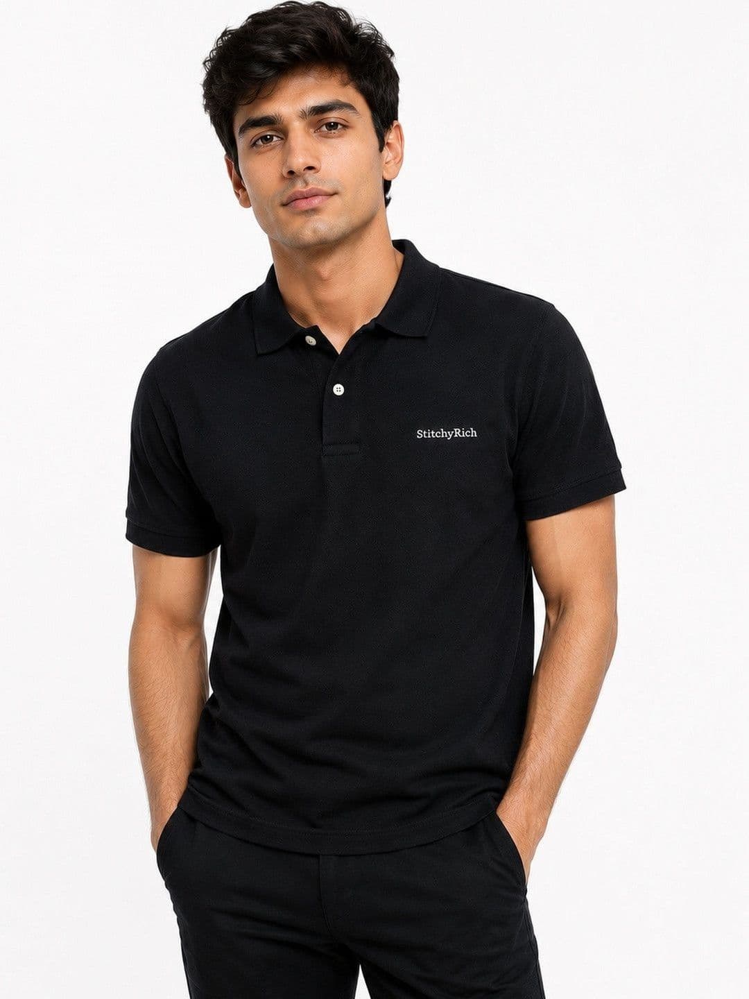 StitchyRich Men Polo Collar T-shirt - view 1