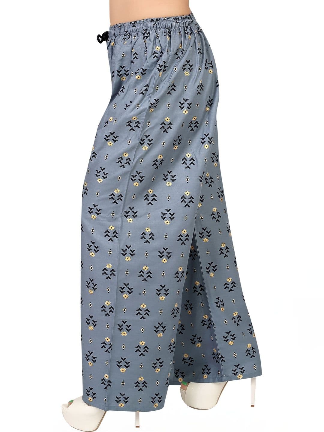 BINISH Women Ethnic Motifs Printed Chambray Ethnic Palazzos - view 1