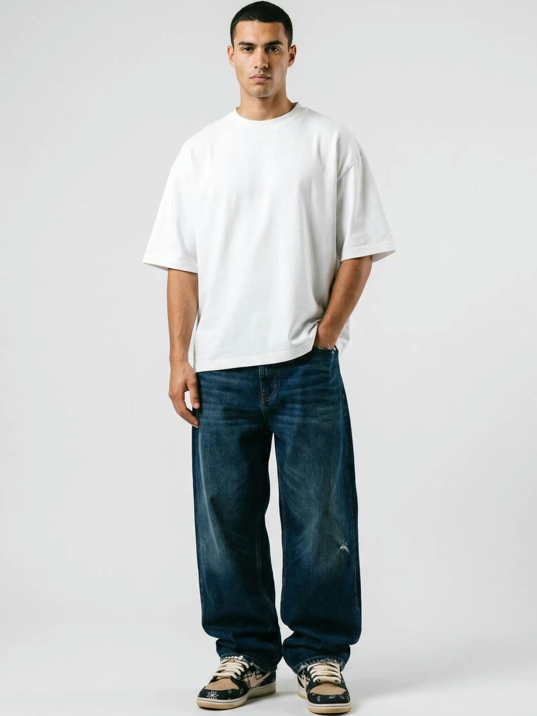 Clazzey Men Drop-Shoulder Sleeves T-shirt - view 1