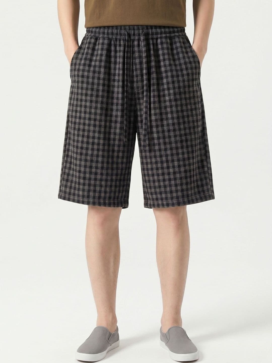 ANDREW HILL Men Checked Loose Fit Outdoor with Technology Shorts - view 1