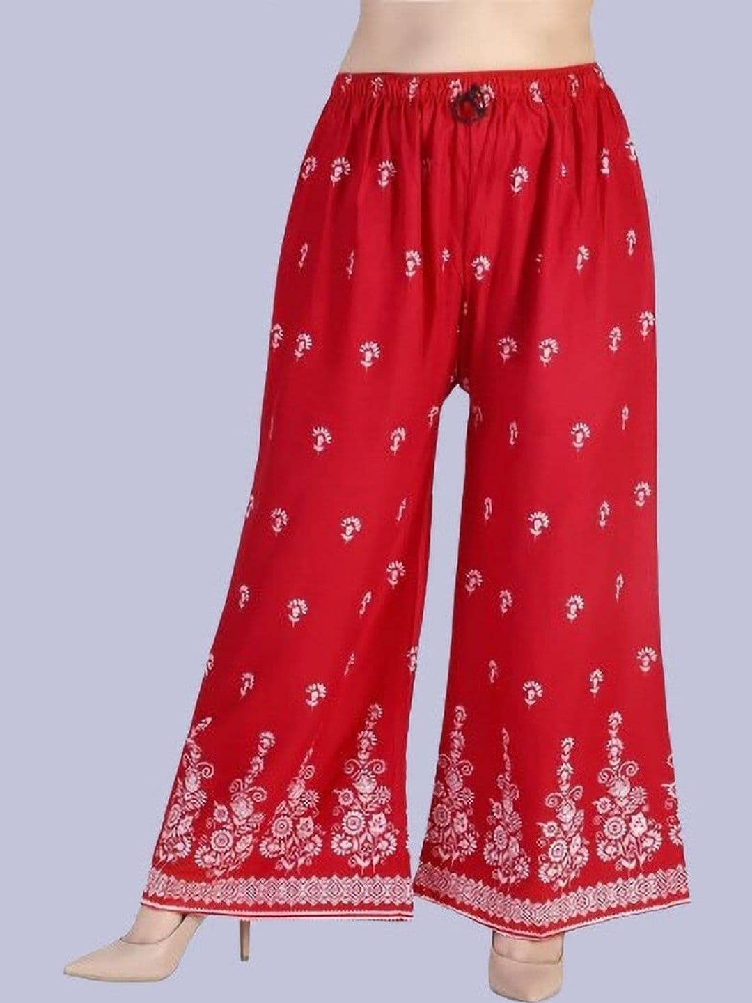 BINISH Women Ethnic Motifs Printed Chambray Ethnic Palazzos - view 1