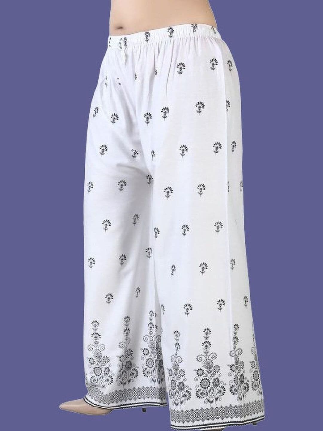BINISH Women Ethnic Motifs Printed Chambray Ethnic Palazzos - view 1