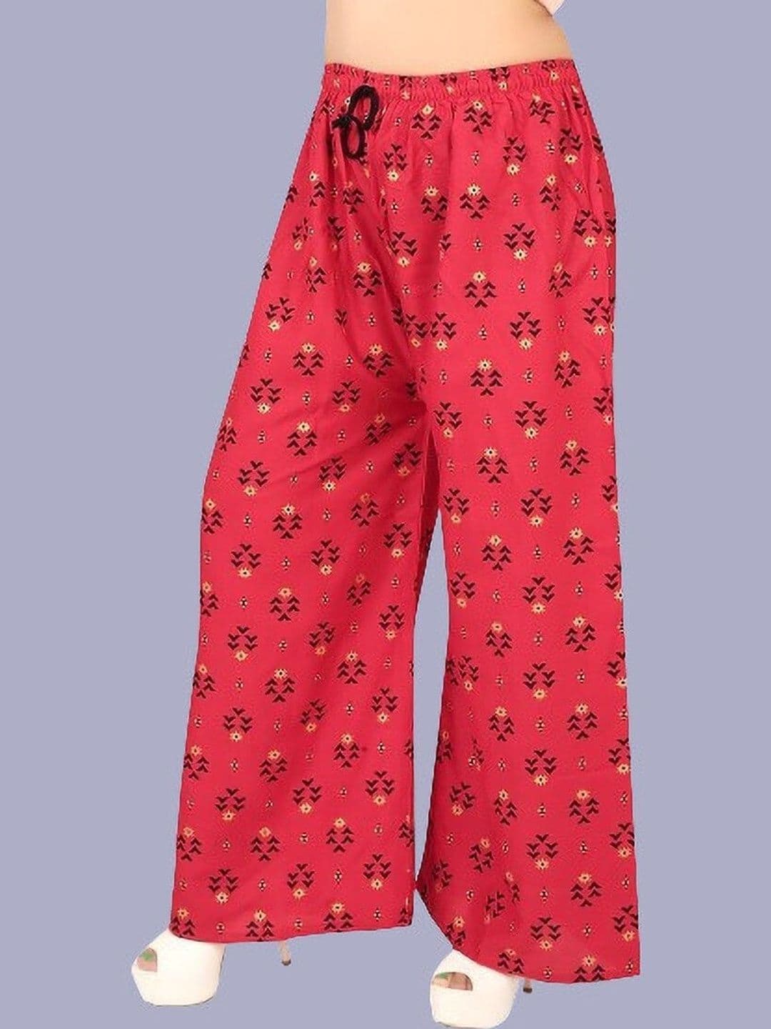 BINISH Women Ethnic Motifs Printed Chambray Ethnic Palazzos - view 1