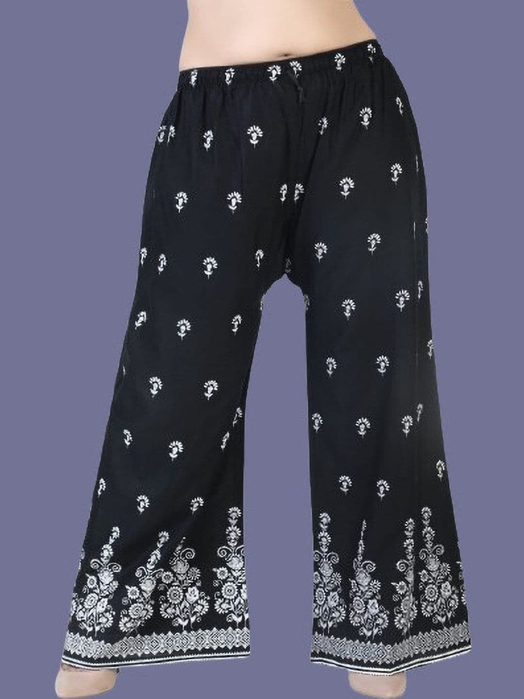 BINISH Women Ethnic Motifs Printed Chambray Ethnic Palazzos - view 1