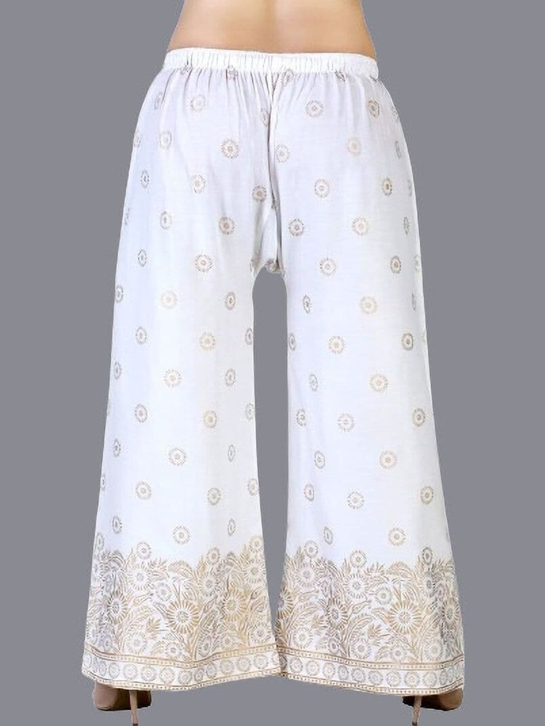 BINISH Women Ethnic Motifs Printed Chambray Ethnic Palazzos - view 1