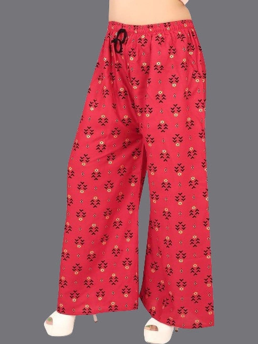 BINISH Women Ethnic Motifs Printed Chambray Ethnic Palazzos - view 1