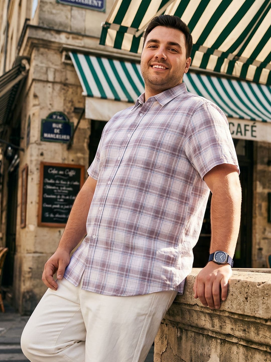 Sztori Plus Size Tartan Checked Casual Shirt - view 1