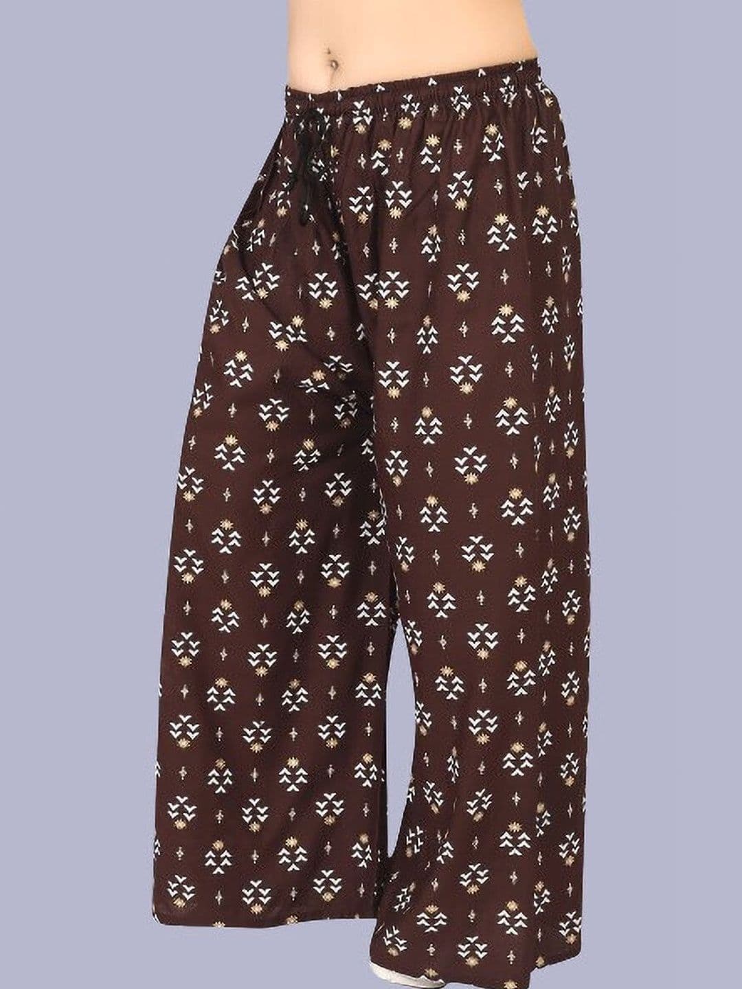 BINISH Women Ethnic Motifs Printed Chambray Ethnic Palazzos - view 1