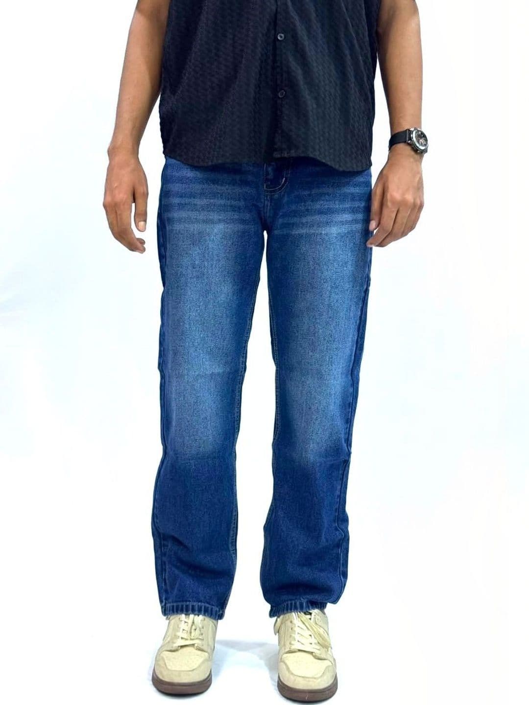 me Queen Men Straight Fit Mid-Rise Light Fade Jeans - view 1