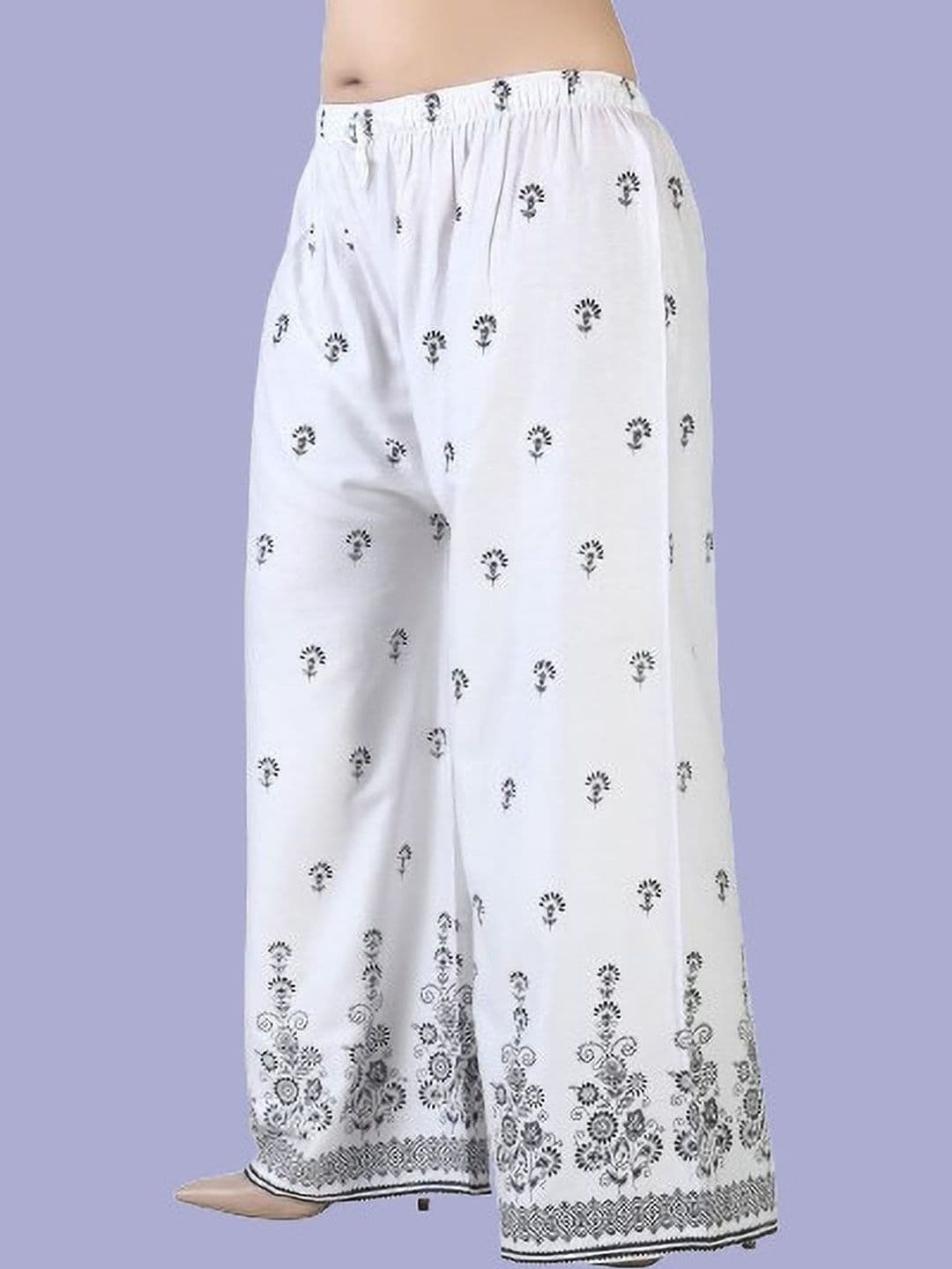 BINISH Women Ethnic Motifs Printed Chambray Ethnic Palazzos - view 1