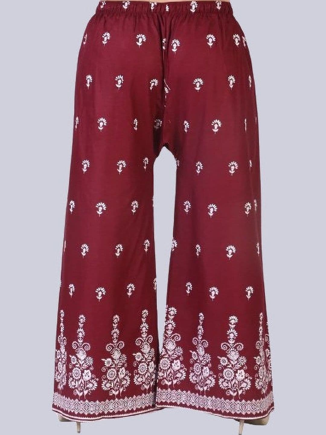 BINISH Women Ethnic Motifs Printed Chambray Ethnic Palazzos - view 1