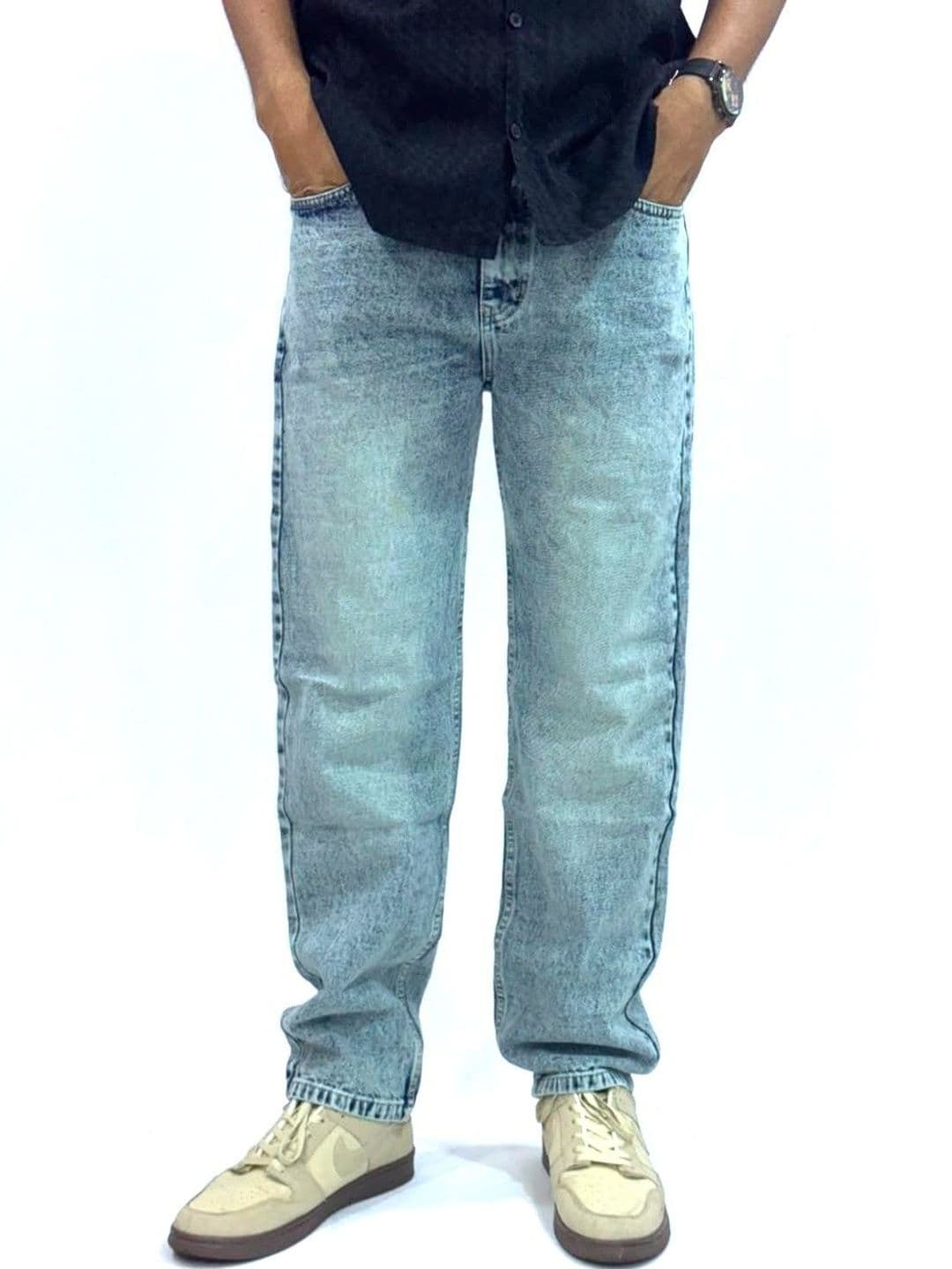 me Queen Men Straight Fit Mid-Rise Light Fade Jeans - view 1