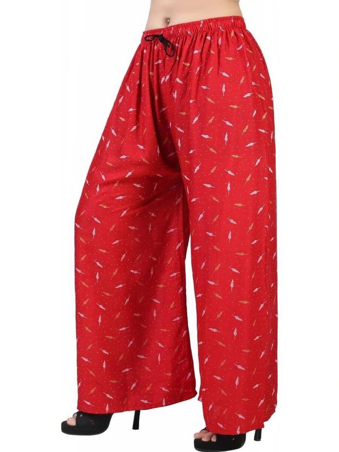 BINISH Pack Of 2 Abstract Printed Chambray Ethnic Palazzos - view 1