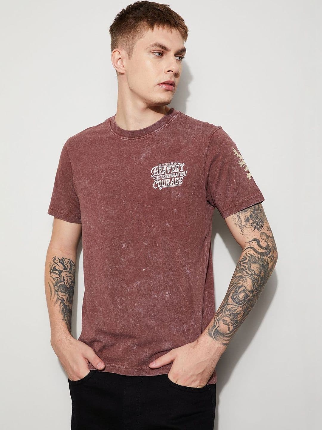 Fame Forever by Lifestyle Men Typography Printed T-shirt - view 1