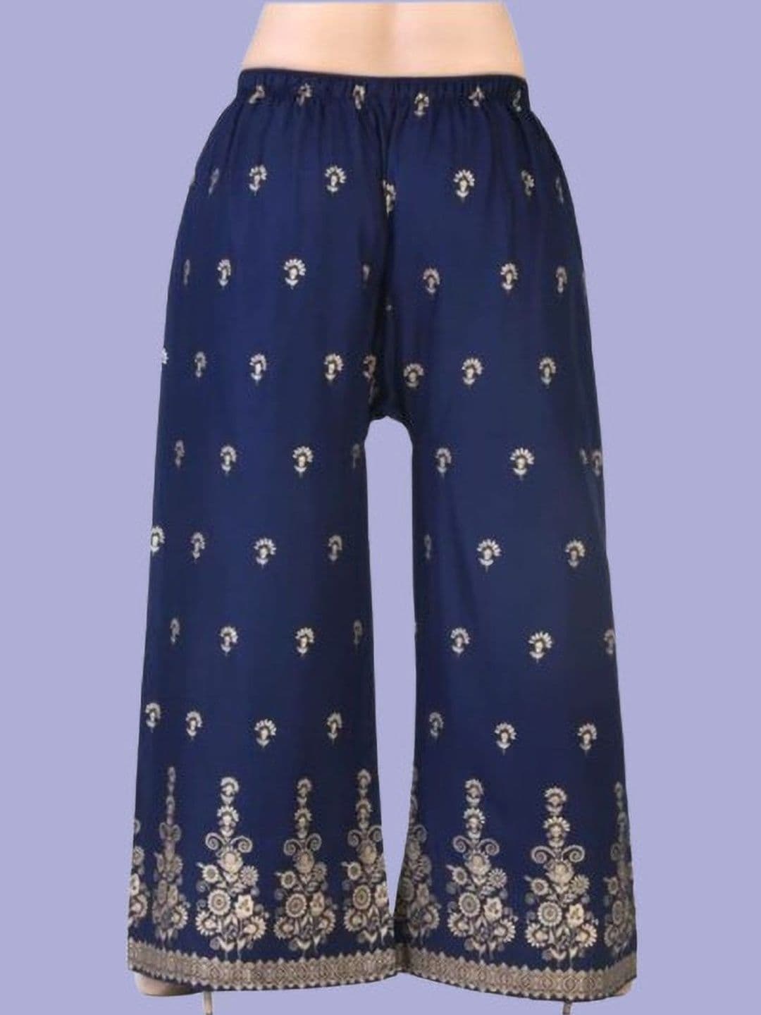 BINISH Women Ethnic Motifs Printed Chambray Ethnic Palazzos - view 1